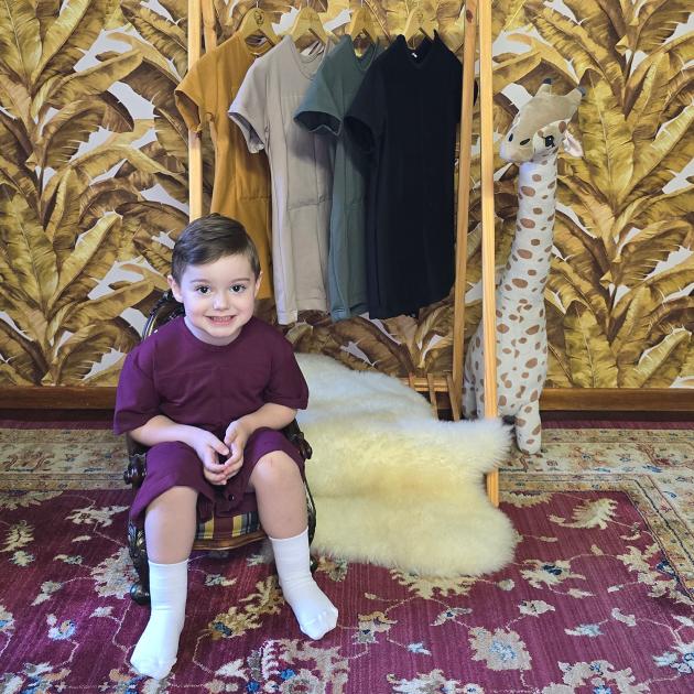 Mamas Touch Sleeping Suit | Burgundy